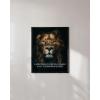 image:imageHAUS AND HUES Motivational Wall Art for Office  Iceberg Picture Motivational Artwork for Walls Inspirational Poster for Gym Iceberg Poster with Beige Frame 16x20Lion Vs Sheep