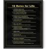 image:imageHAUS AND HUES Motivational Wall Art for Office  Iceberg Picture Motivational Artwork for Walls Inspirational Poster for Gym Iceberg Poster with Beige Frame 16x2010 Rules for Life