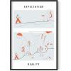 image:imageHAUS AND HUES Motivational Wall Art for Office  Iceberg Picture Motivational Artwork for Walls Inspirational Poster for Gym Iceberg Poster with Beige Frame 16x20Expectation Vs Reality