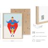 image:imageHAUS AND HUES Superman Art Print  12x16  Framed Beige