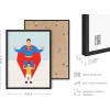 image:imageHAUS AND HUES Superman Art Print  12x16  Framed Black