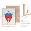 image:imageHAUS AND HUES Superman Art Print  16x20  Framed Beige