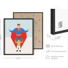 image:imageHAUS AND HUES Superman Art Print  16x20  Framed Black