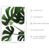 image:imageHAUS AND HUES Tropical Leaf Wall Art  Green Monstera Plant Poster Modern Botanical Print for Living Room or Office Beige Frame 24x36Monstera