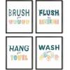 image:imageHAUS AND HUES Animal Inspirational Art Print Set of 48x10 Kids Bathroom Set of 4 8x10 Unframed