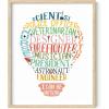 image:imageHAUS AND HUES Lightbulb Art Print  16x20  Framed Beige