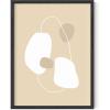 image:imageHAUS AND HUES Scandinavian Wall Art  Abstract Mid Century Modern Prints Contemporary Minimalist Decor for Bedroom Black Frame 12x16Floating Ovals  Objects