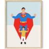 image:imageHAUS AND HUES Superman Art Print  12x16  Framed Beige