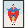 image:imageHAUS AND HUES Superman Art Print  12x16  Framed Black