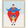 image:imageHAUS AND HUES Superman Art Print  16x20  Framed Beige