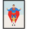 image:imageHAUS AND HUES Superman Art Print Individual  12x16
