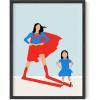 image:imageHAUS AND HUES Superwoman Art Print Individual  12x16