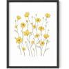 image:imageHAUS AND HUES Yellow Flower Wall Art  Sunflower Print Yellow Wall Decor for Bedroom Bathroom or Kitchen Black Frame 16x20Yellow Cosmos