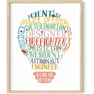 image:imageHAUS AND HUES Lightbulb Art Print  16x20  Framed Beige