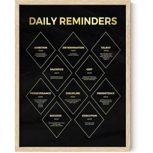 image:imageHAUS AND HUES Motivational Wall Art for Office  Iceberg Picture Motivational Artwork for Walls Inspirational Poster for Gym Iceberg Poster with Beige Frame 16x20Daily Reminders