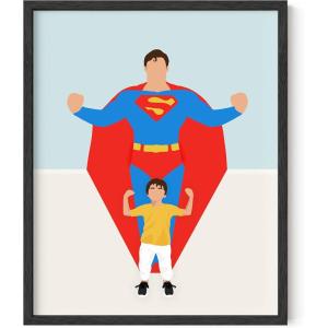 image:imageHAUS AND HUES Superman Art Print  16x20  Framed Black