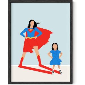 image:imageHAUS AND HUES Superwoman Art Print Individual  12x16
