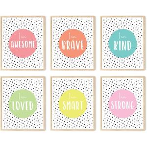 image:imageKids Aspirational Art Print Set of 68x10  Framed Beige