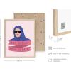 image:imageHAUS AND HUES Mean Girls Poster  Pink Wall Art Mean Girls Quotes Preppy Wall Art Pink Posters Pink Posters for Room Aesthetic Cute Preppy Room Decor Light Pink Pictures Framed Beige 16 x 20