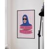 image:imageHAUS AND HUES Mean Girls Poster  Pink Wall Art Mean Girls Quotes Preppy Wall Art Pink Posters Pink Posters for Room Aesthetic Cute Preppy Room Decor Light Pink Pictures Framed Black 24 x 36