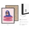 image:imageHAUS AND HUES Mean Girls Poster  Pink Wall Art Mean Girls Quotes Preppy Wall Art Pink Posters Pink Posters for Room Aesthetic Cute Preppy Room Decor Light Pink Pictures Framed Black 16 x 20