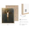 image:imageHAUS AND HUES Van Gogh Skeleton with Cigarette Poster  Gothic Skull Art Dark Academia Decor Beige Frame 24x36Bat Woman