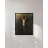 image:imageHAUS AND HUES Van Gogh Skeleton with Cigarette Poster  Gothic Skull Art Dark Academia Decor Beige Frame 24x36Bat Woman