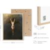 image:imageHAUS AND HUES Van Gogh Skeleton with Cigarette Poster  Gothic Skull Art Dark Academia Decor Beige Frame 24x36Bat Woman