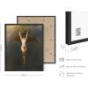 image:imageHAUS AND HUES Van Gogh Skeleton with Cigarette Poster  Gothic Skull Art Dark Academia Decor Beige Frame 24x36Bat Woman