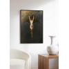 image:imageHAUS AND HUES Van Gogh Skeleton with Cigarette Poster  Gothic Skull Art Dark Academia Decor Beige Frame 24x36Bat Woman
