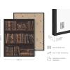 image:imageHAUS AND HUES Van Gogh Skeleton with Cigarette Poster  Gothic Skull Art Dark Academia Decor Beige Frame 24x36Bookshelf