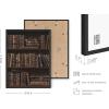 image:imageHAUS AND HUES Van Gogh Skeleton with Cigarette Poster  Gothic Skull Art Dark Academia Decor Beige Frame 24x36Bookshelf