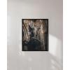 image:imageHAUS AND HUES Van Gogh Skeleton with Cigarette Poster  Gothic Skull Art Dark Academia Decor Beige Frame 24x36Dark Statue