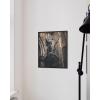 image:imageHAUS AND HUES Van Gogh Skeleton with Cigarette Poster  Gothic Skull Art Dark Academia Decor Beige Frame 24x36Dark Statue