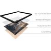 image:imageHAUS AND HUES Van Gogh Skeleton with Cigarette Poster  Gothic Skull Art Dark Academia Decor Beige Frame 24x36Dark Statue