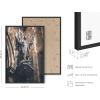 image:imageHAUS AND HUES Van Gogh Skeleton with Cigarette Poster  Gothic Skull Art Dark Academia Decor Beige Frame 24x36Dark Statue
