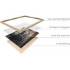 image:imageHAUS AND HUES Van Gogh Skeleton with Cigarette Poster  Gothic Skull Art Dark Academia Decor Beige Frame 24x36Dark Statue