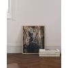 image:imageHAUS AND HUES Van Gogh Skeleton with Cigarette Poster  Gothic Skull Art Dark Academia Decor Beige Frame 24x36Dark Statue