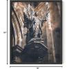 image:imageHAUS AND HUES Van Gogh Skeleton with Cigarette Poster  Gothic Skull Art Dark Academia Decor Beige Frame 24x36Dark Statue