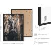 image:imageHAUS AND HUES Van Gogh Skeleton with Cigarette Poster  Gothic Skull Art Dark Academia Decor Beige Frame 24x36Dark Statue