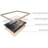 image:imageHAUS AND HUES Van Gogh Skeleton with Cigarette Poster  Gothic Skull Art Dark Academia Decor Beige Frame 24x36Dark Statue