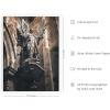image:imageHAUS AND HUES Van Gogh Skeleton with Cigarette Poster  Gothic Skull Art Dark Academia Decor Beige Frame 24x36Dark Statue