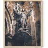 image:imageHAUS AND HUES Van Gogh Skeleton with Cigarette Poster  Gothic Skull Art Dark Academia Decor Beige Frame 24x36Dark Statue