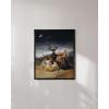 image:imageHAUS AND HUES Van Gogh Skeleton with Cigarette Poster  Gothic Skull Art Dark Academia Decor Beige Frame 24x36Sabbath of the Witches
