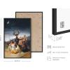 image:imageHAUS AND HUES Van Gogh Skeleton with Cigarette Poster  Gothic Skull Art Dark Academia Decor Beige Frame 24x36Sabbath of the Witches