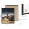 image:imageHAUS AND HUES Van Gogh Skeleton with Cigarette Poster  Gothic Skull Art Dark Academia Decor Beige Frame 24x36Sabbath of the Witches