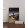 image:imageHAUS AND HUES Van Gogh Skeleton with Cigarette Poster  Gothic Skull Art Dark Academia Decor Beige Frame 24x36Sabbath of the Witches