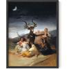 image:imageHAUS AND HUES Van Gogh Skeleton with Cigarette Poster  Gothic Skull Art Dark Academia Decor Beige Frame 24x36Sabbath of the Witches