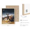 image:imageHAUS AND HUES Van Gogh Skeleton with Cigarette Poster  Gothic Skull Art Dark Academia Decor Beige Frame 24x36Sabbath of the Witches
