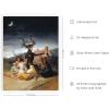 image:imageHAUS AND HUES Van Gogh Skeleton with Cigarette Poster  Gothic Skull Art Dark Academia Decor Beige Frame 24x36Sabbath of the Witches